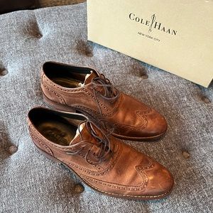Cole Haan Mens Wingtip Dress Shoes